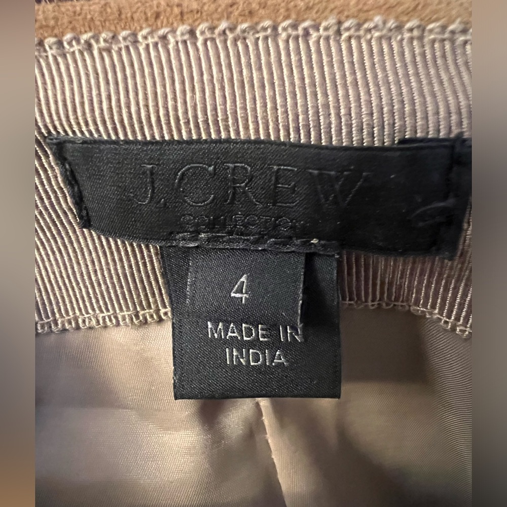 J. Crew Collection Genuine Suede Brown Skirt - Picture 5 of 5